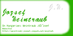 jozsef weintraub business card
